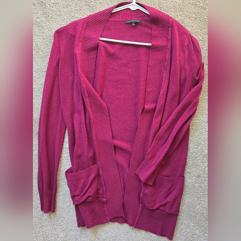 Staccato Fuchsia Open Front Cardigan